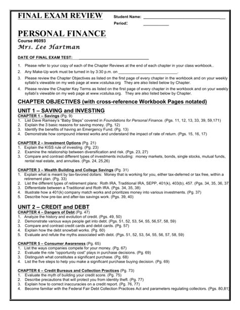 Answer Key For Foundations In Personal Finance Epub