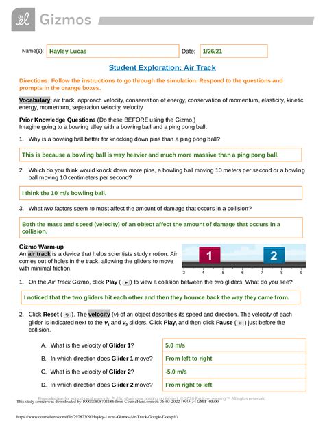 Answer Key For Gizmo Reader