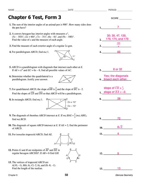 Answer Key For Glencoe Kindle Editon