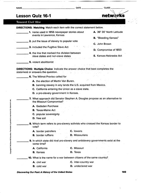 Answer Key For Guided Activity 29 3 Doc