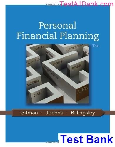 Answer Key For Personal Financial Planning Gitman PDF