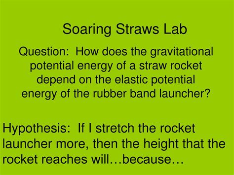 Answer Key For Soaring Straws Lab PDF