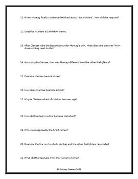 Answer Key For Study Guide Fahrenheit 451 Kindle Editon