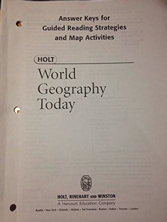 Answer Key For World Geography Guided Activity PDF