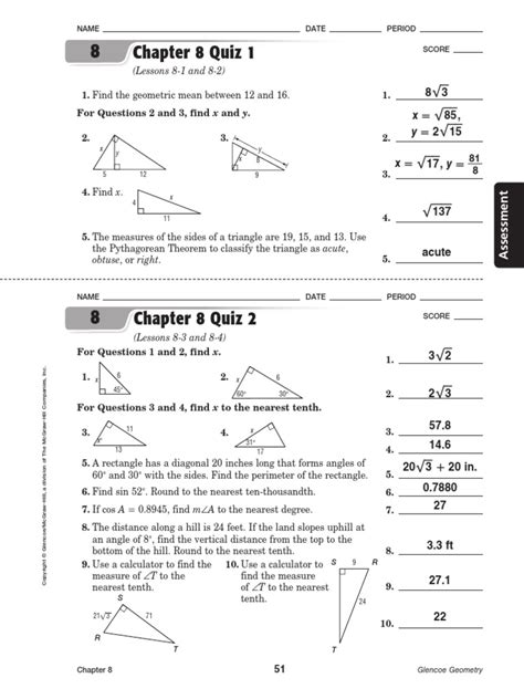 Answer Key Glencoe Geometry Doc