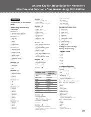 Answer Key Memmler Structure And Function Doc