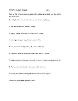 Answer Key Parallelism Grade 8 Kindle Editon