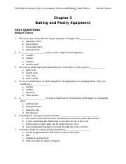 Answer Key Professional Baking Wayne PDF