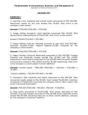 Answer Key Sfp Online Doc