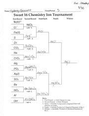 Answer Key Sweet 16 Chemistry Compound Tournament Kindle Editon