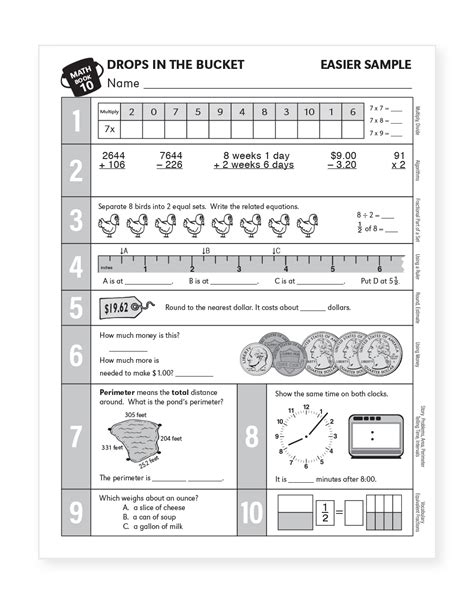 Answer Key To Drops In The Bucket PDF