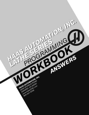 Answer Key To Haas Lathe Training PDF