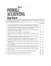 Answer Key To Payroll Accounting Bieg Toland PDF Epub