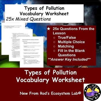 Answer Key To Pollution Types Review Questions Kindle Editon