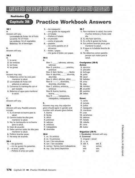 Answer Key To Realidades 1 Guided Practice Doc