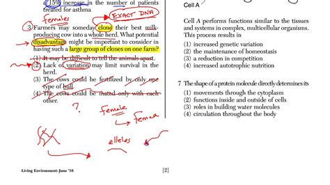 Answer Key Topic 3 Living Environment Review PDF