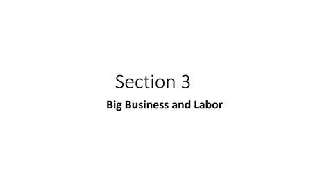 Answer Section 3 Big Business Labor Doc