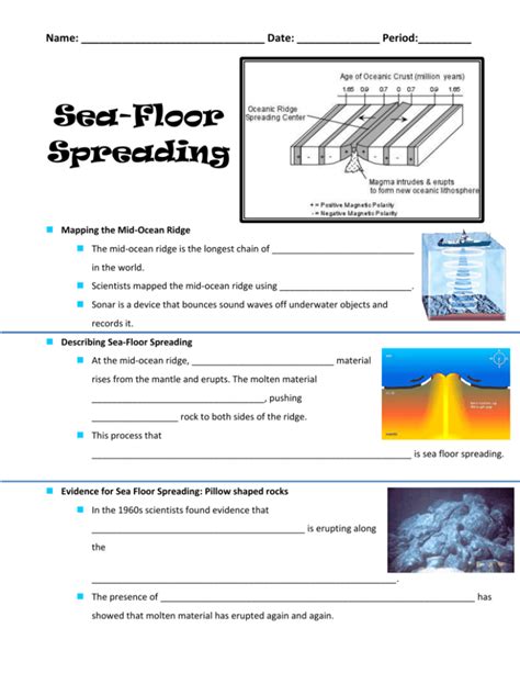 Answer Sheet For Seafloor Spreading With Lab Ebook Kindle Editon