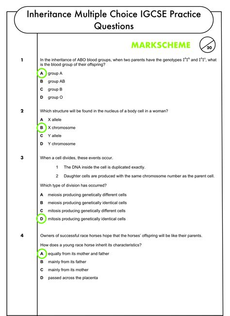 Answer To Biology Questions Doc