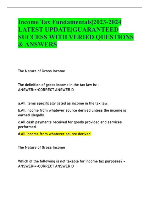 Answer To Income Tax Fundamentals Solutions Epub