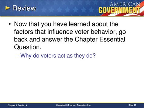 Answer To Section 4 Voter Behavior Kindle Editon