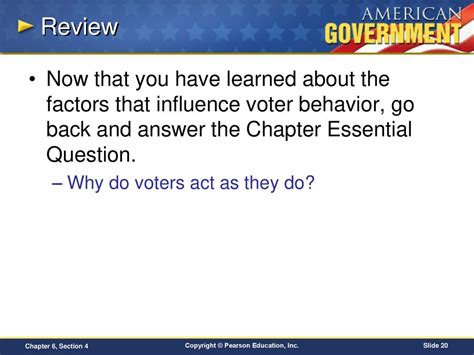 Answer To Section 4 Voter Behavior Kindle Editon