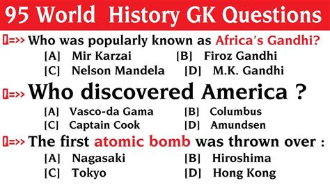 Answer World History Questions PDF