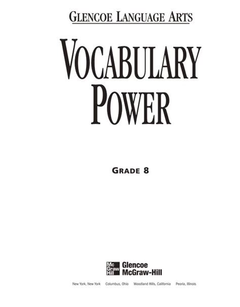 Answer key vocabulary power Ebook Epub