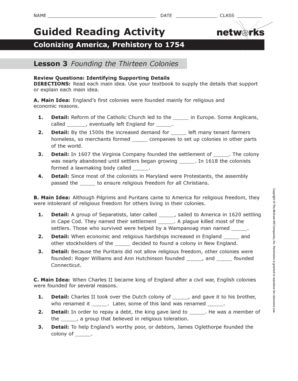 Answers American History Guided Activity 3 Reader