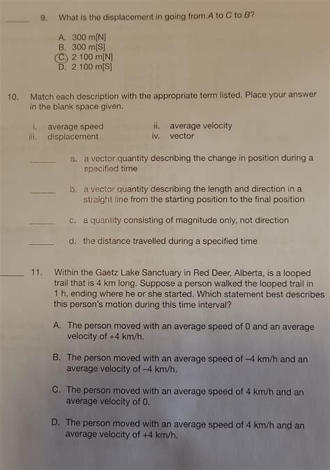 Answers Assignment Booklet B1 Science 20 PDF