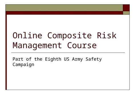 Answers For Army Composite Risk Management Exam Kindle Editon