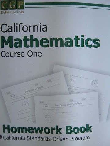 Answers For California Mathematics Course 1 Homework Kindle Editon