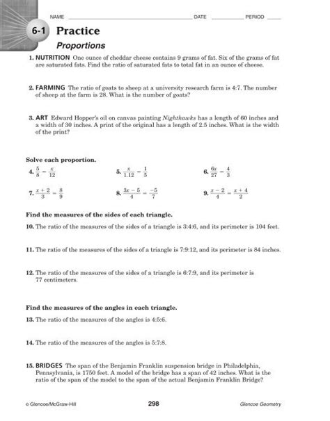 Answers For Glencoe Geometry Chapter 6 PDF