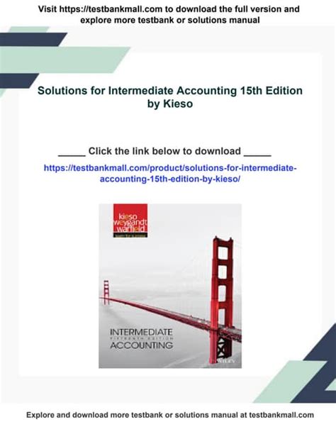 Answers For Intermediate Accounting 15th Edition Doc