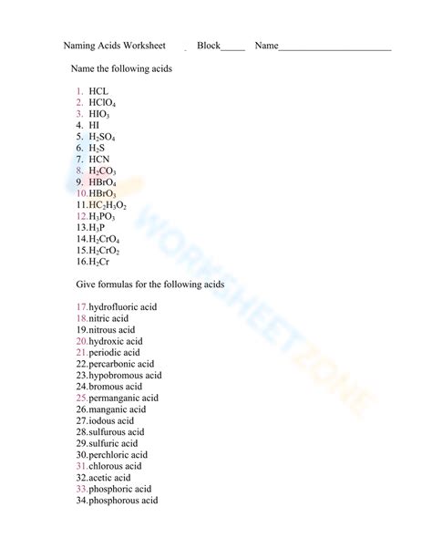 Answers For Naming Acids Kindle Editon