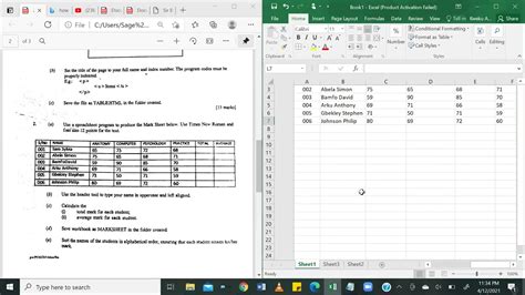 Answers For Prove It Microsoft Excel Test Doc