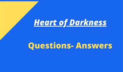 Answers For The Heart Of Darkness Epub