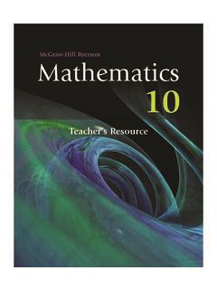 Answers Mcgraw Hill Ryerson Mathematics 10 Doc