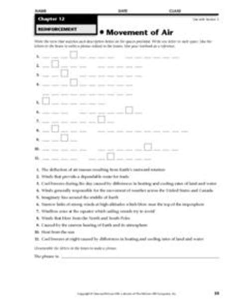 Answers Section 3 Reinforcement Air Movement Reader