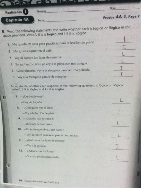 Answers To 4a 8 Spanish Workbook Epub