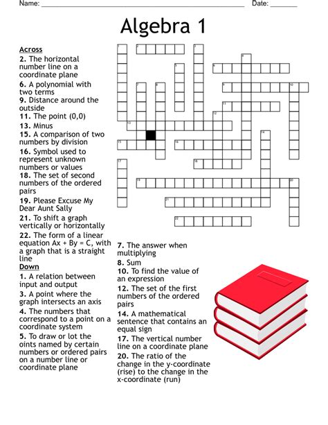 Answers To Algebra 1 Crossword Puzzle Kindle Editon