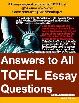 Answers To All Toefl Essay Questions Download Doc