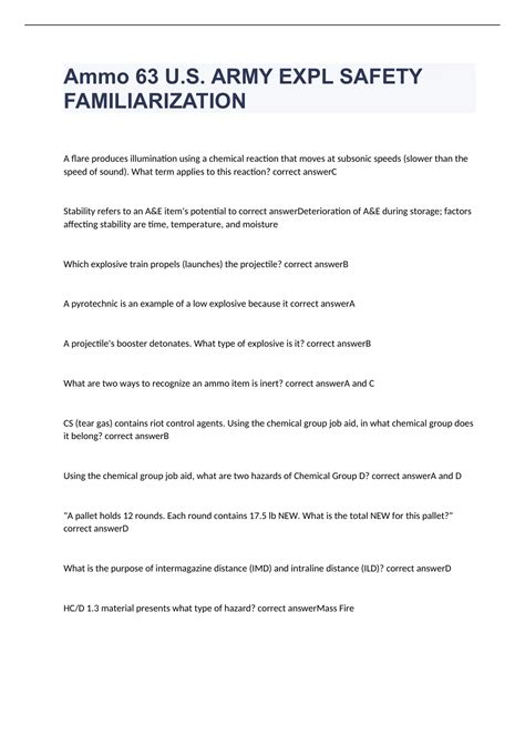 Answers To Ammo 63 Reader