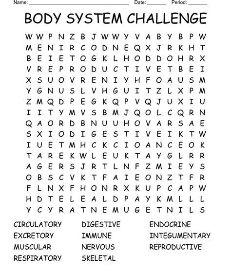 Answers To Body System Challenge Word Search Epub