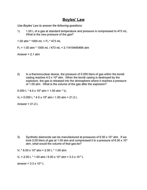 Answers To Boyles Law Lab Questions Ebook PDF