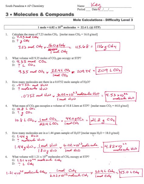 Answers To Chemactivity 32 Molarity Ebook Reader
