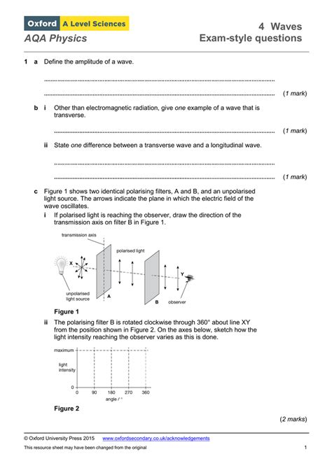 Answers To Examination Style Questions Aqa Physics A Epub