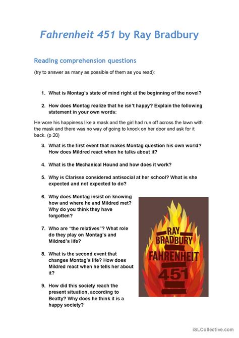 Answers To Fahrenheit 451 Assignment 4 PDF