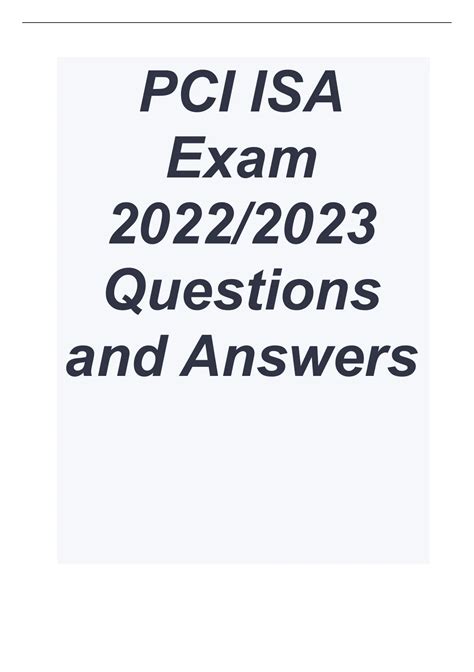 Answers To Fy2014 Isa Exam V1 Reader