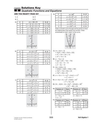 Answers To Holt Chapter 9 PDF